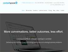 Tablet Screenshot of contactspace.com